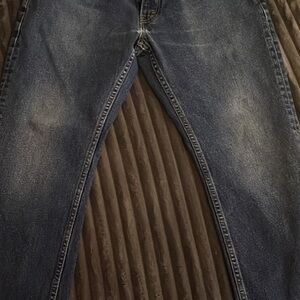 Levi's Black Washed Slim Straight Jeans